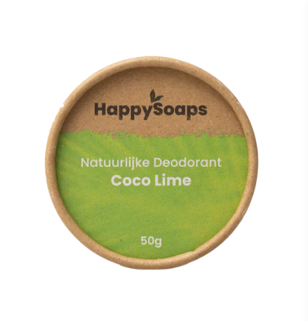Happy Soaps Natural Deodorant - Coconut and Lime Gift Items & Supplies