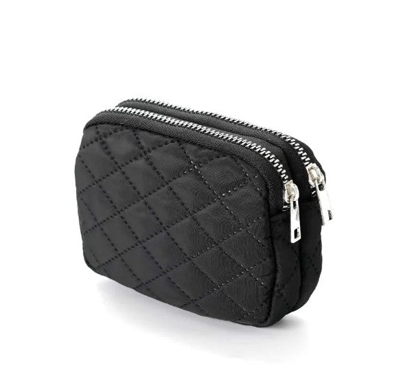 Quilted Wallet Black Gift Items & Supplies