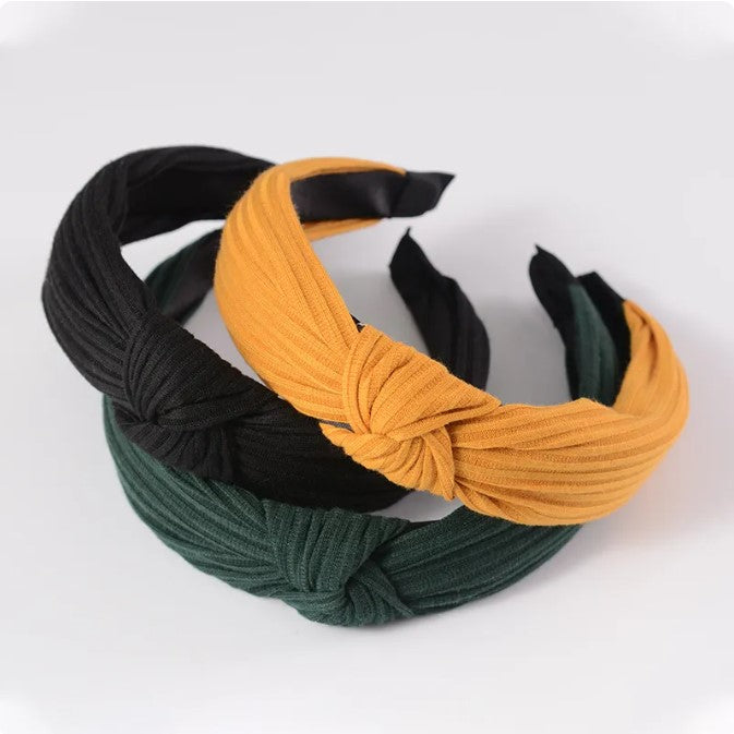Satin Bow Knot Hair Band - Green x1 Gift Items & Supplies