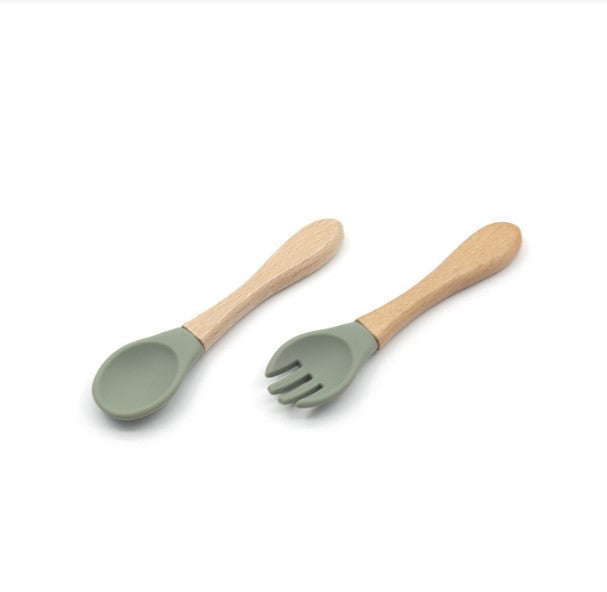 Bubbaboo 5 Bamboo Spoons With Soft Silicone Tips Set Gift Items & Supplies