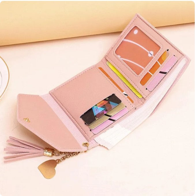 Pink Wallet with Tassel Gift Items & Supplies