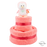 2-Tier Pink Towel Cake Nappy Cake