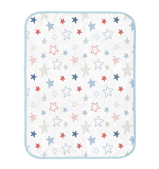 Baby Mink Fleece Stars Blanket - Blue Gift Items & Supplies