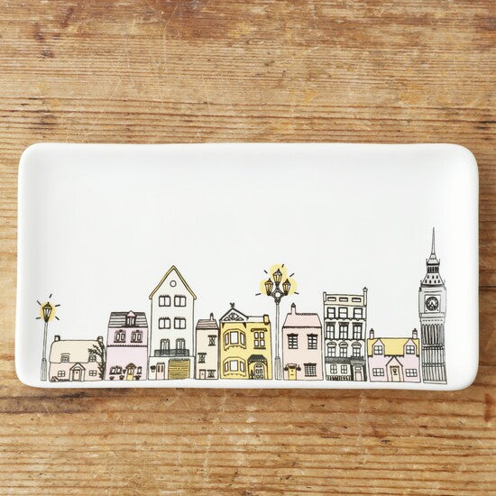 Long Townhouse Trinket Dish Gift Items & Supplies