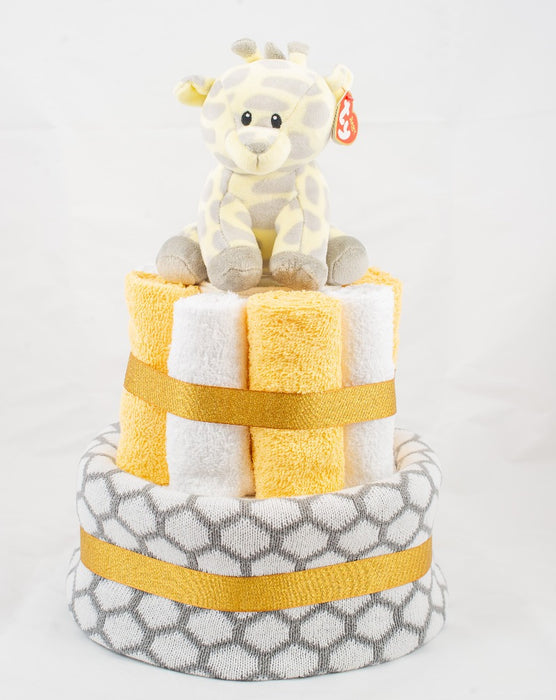 2-Tier Multi-Coloured Blanket Cake Nappy Cake