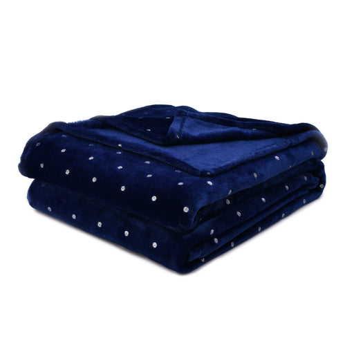 Navy Blue Fleece Blanket Gift Items & Supplies