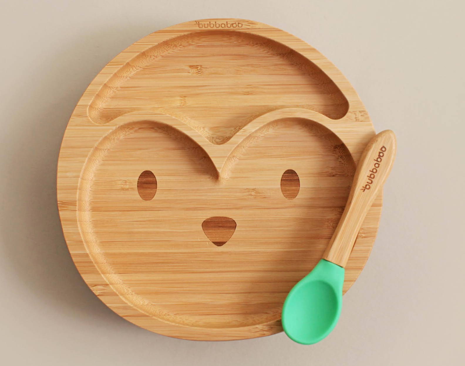 Bubbaboo Organic Bamboo Penguin Plate and Spoon Set Gift Items & Supplies