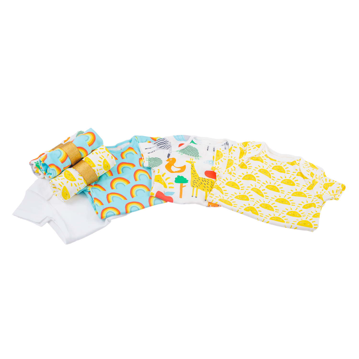 Multicoloured Bodysuits x2 - Summer Gift Items & Supplies