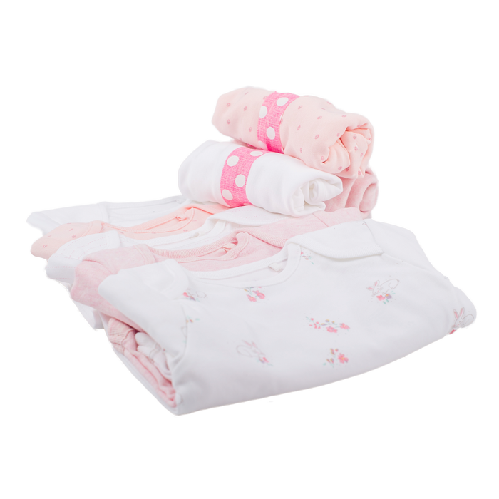 2-Tier Pink Towel Cake Nappy Cake