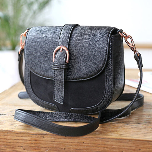 Black Vegan Leather Crossbody Handbag Gift Items & Supplies