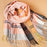 Pink & Grey Checked Scarf Gift Items & Supplies