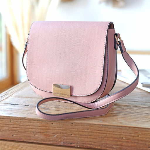 Pink Vegan Leather Crossbody Handbag Gift Items & Supplies